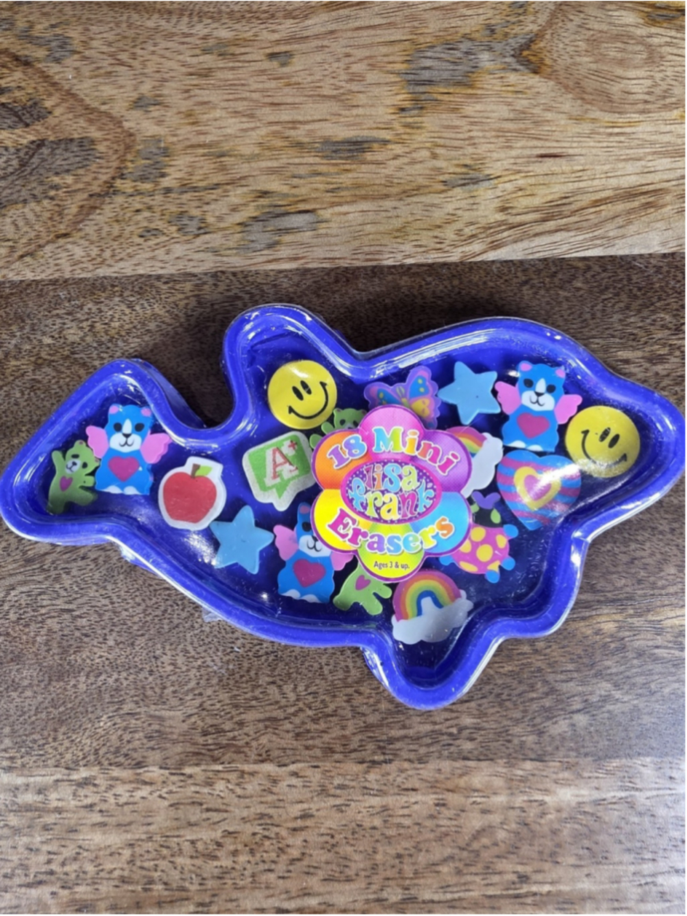 Lisa Frank Mini Erasers VTG 2000s Lot 17 Purple Dolphin Tray Y2K School Kawaii